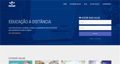 Desktop Screenshot of ead.faccat.br