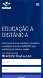 Mobile Screenshot of ead.faccat.br