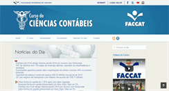 Desktop Screenshot of contabeis.faccat.br