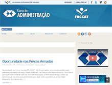 Tablet Screenshot of administracao.faccat.br